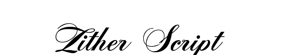 Zither Script Font Download Free
